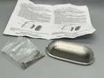 Pottery Barn Ella Drawer Bin Pull 3 Wide, Hammered Pewter Silver, With Hardware. Fixed Price $9.50.
