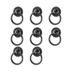 Rzdeal 8 Pack Solid Brass Cabinet Pulls Ring Retro Black Kitchen Handles Drawer. Fixed Price $46.81.