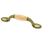 Brainerd Antique Brass And Oak Rectangular Bar Cabinet Pull P50010V-ABO-C7 New. Fixed Price $8.26.