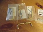 New Liberty "gold" Satin Chrome Cabinet Pulls P604DBC Nip 3.5" Center Mounts. Fixed Price $12.99.