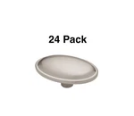 24 Pk Brainerd Lindsey 1-3/4 In. Satin Nickel Oval Cabinet Knobs. Fixed Price $17.99.