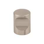 Indent 3/4" Diameter Cabinet Round Knob Brushed Satin Nickel - Hardware. Fixed Price $10.98.
