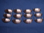 Qty 12 Amerock 3" Drawer Cup Pull Handle C-53019-1 Satin Nickel 2.5" Spacing. Fixed Price $12.00.