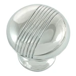 Mng 12515 1/4" Striped Knob - Polished Chrome. Fixed Price $9.98.