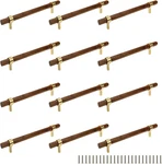 Drawer 8.66"/220MM Pulls Brass Walnut Kitchen Wardrobe Cabinet Hardware Han. Fixed Price $98.99.
