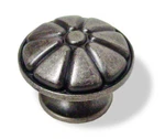 (100-PACK) 1-3/8" Deep Cut Spoked Design Knob Pewter. Fixed Price $611.44.