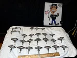 Lot Of 22 Twisted Metal Kitchen, Dresser, Furniture, Other Knobs + Pulls. Fixed Price $39.00.