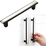 5 Inch Screw Spacing Nickel & Black 2-TONE Cabinet Pulls Kitchen Furniture Ha.... Fixed Price $26.54.