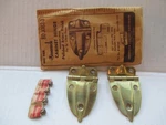 Vintage Amerock Mcm Cabinet Hinge Pair E3082-3 Polished Brass 3/8" Offset B36. Fixed Price $21.00.