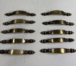 National Lock Brass Pulls Handles Cabinet Drawer 1973 FO-3822-001 10PC Vtg. Fixed Price $11.98.