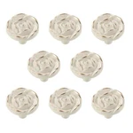 Antique Rose Flower Cabinet Knobs Vintage Kitchen Shabby Chic Zinc Alloy Whit.... Fixed Price $21.52.