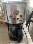 Amazonbasics 12-CUP Programmable Filter Coffee Machine Silver Stainless Steel. Fixed Price $39.99.