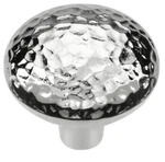 Hickory Hardware P3063-CH Mountain Lodge 1-3/8" Hammered Texture Knob Chrome. Fixed Price $5.99.