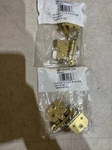 Pair Of Amerock M3429-3 Polished Brass Face Mount Self-closing Hinges. Fixed Price $9.99.