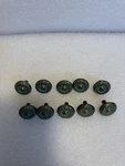 10 Kbc Brass Southwest Lodge Verde Antique 1/4" Round Cabinet Knob Pull (16). Fixed Price $40.00.