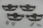Keeler Brass N11516 Drop Bail Style 5" Dresser Drawer Pulls Lot 4 W/screws Vtg. Fixed Price $29.90.