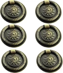Drop Ring Handles Dresser Pull Brass Oil-rubbed Bronze 2 Inch Diameter Cabi. Fixed Price $25.99.