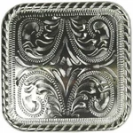 Western Lodge Cabin Kitchen Decor Bright Silver Square Drawer Pulls (6). Fixed Price $29.95.