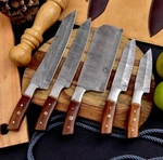 Custom Made Damascus Chef Knife Set Kitchen Cutlery - Hand Forged 346. Fixed Price $89.99.