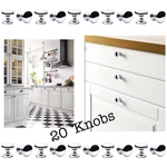 10 Pack (20 Knobs) Ikea Faglavik Chrome Plated. Fixed Price $39.98.