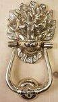Signature Hardware- Solid Brass 'lion's Head' Door Knocker. Fixed Price $99.00.