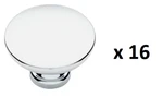 *lot Of 16* Liberty Pierce 1-3/8 In. (35 Mm) Modern Polished Chrome Cabinet Knob. Fixed Price $34.99.