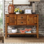46" Solid Wood Sideboard, 2 Drawers & Cabinets With Bottom Shelf. Fixed Price $296.12.