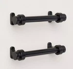 Set Of 4 Vintage Cuffed Drawer Pulls Hearth & Hand With Magnolia Matte Black 3". Fixed Price $11.54.