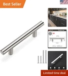 Stainless Steel Cabinet Hardware - 20 Brushed Nickel Pulls For Home Renovation. Fixed Price $37.98.