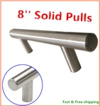 8" Cabinetry Drawer Door Bar Handle Knob Hardware Solid Pulls Steel Bn. Fixed Price $8.99.