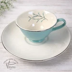 Taylor Smith Versatile Cup & Saucer Blue Vintage Usa Mid Century Cottage. Fixed Price $15.00.