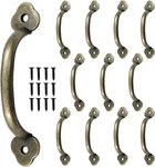 Hitefu 12PCS 4 Rustic Barn Door Handles, Bronze Vintage Inch,. Fixed Price $7.70.