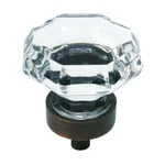 Lot Of 11; Cosmas 5268ORB-C Oil Rubbed Bronze & Clear Glass Cabinet Knobs. Fixed Price $34.99.
