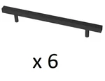 *6* Liberty Square Bar 6-5/16 In. (160 Mm) Matte Black Cabinet Drawer Pull. Fixed Price $32.99.