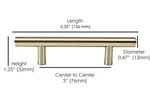 Solid Stainless Steel Cabinet Pulls Handle Modern Kitchen Brushed Nickel Bar. Fixed Price $25.59.