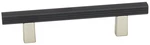 Alno A2905-3-MN/MB Quadrato 3" Pull Groove Bar Nickel/matte Black. Fixed Price $18.36.