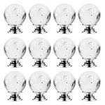12 Pcs Crystal Cabinet Knobs Round Glass Bubbles Smooth Drawer Pulls Ha.... Fixed Price $22.24.