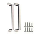 Tokatuker 2PCS Stainless Steel Gate Handle 22CM(8-7/10") Barn Big, Silver. Fixed Price $17.57.