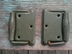 Vintage Metal Army Green Chest Handles Stanley Set Of 2. Fixed Price $14.95.