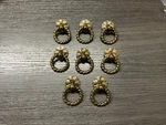 8 Vintage Keeler Brass Round Rope Antique Drawer/cabinet Pulls Backplate (5). Fixed Price $30.00.
