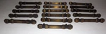 Lot Set Of 16 Amerock Brushed Dark Brass Drawer Cabinet Door Pulls Handles. Fixed Price $26.99.
