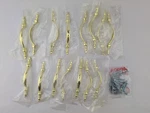 Lot Of 15 - Cabinet Drawer Pull Handle 5" W/ 3" Ctc Polished Brass Finish. Fixed Price $17.88.