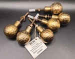 Solid Brass Faceted Round Drawer Cabinet Knobs Hobby Lobby New Set Of 6 (1.5"). Fixed Price $29.99.