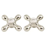 Signature Hardware 412556 Large Metal Porcelain Cross Handles Pair Of. Fixed Price $27.00.