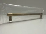 Emtek 86690US4 Industrial Modern Jasper Cabinet Pull, 8" Center, Satin Brass. Fixed Price $18.00.