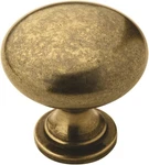 Cabinet Knob Burnished Brass 1-1/4 Inch (32 Mm) Diameter Edona Drawer. Fixed Price $6.26.