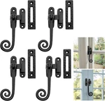 Mystic Colonial Medieval Hand-forged Iron Shutter Dogs Heavy Duty Functional Win. Fixed Price $100.99.