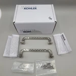 Set Of Kohler 27076-SN 5" Drawer Pull Polished Nickel New Open Box. Fixed Price $60.00.