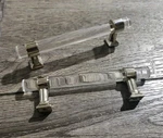 Orger Modern Cabinet Pulls 25PK Acrylic Handles 4" Hole Centers Drawer... Fixed Price $45.99.