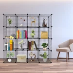 16 Cube Organizer Storage Shelves Wire Origami Bookcase. Fixed Price $56.99.